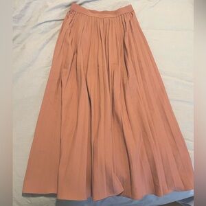 Dusty Rose high waisted long skirt